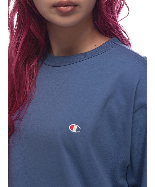 Champion(チャンピオン)の「Champion Tシャツ USAコットン100% 綿100 ワンポイントロゴ 刺繍 C3-X352(Tシャツ/カットソー・メンズ・ブラック/ネイビー/ホワイト/ブルー/スカイブルー・LL/M/L)」の19枚目の写真