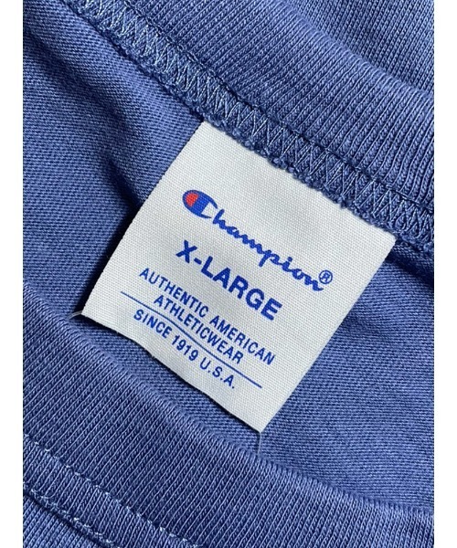 Champion(チャンピオン)の「Champion Tシャツ USAコットン100% 綿100 ワンポイントロゴ 刺繍 C3-X352(Tシャツ/カットソー・メンズ・ブラック/ネイビー/ホワイト/ブルー/スカイブルー・LL/M/L)」の15枚目の写真