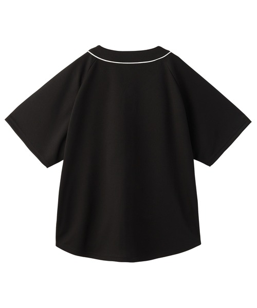 エックスガール X-girl オールドイングリッシュロゴ ベースボールシャツ 105253014003 FW25 OLD ENGLISH LOGO BASEBALL SHIRT Xgirl トップス BLACK 正規取扱店 エックスガール X－girl OLD ENGLISH LOGO BASEBALL SHIRT BROWN