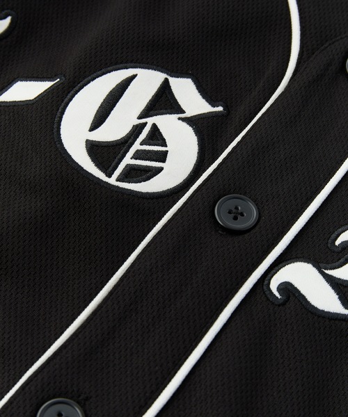 OLD ENGLISH LOGO BASEBALL SHIRT（シャツ/ブラウス）｜X-girl