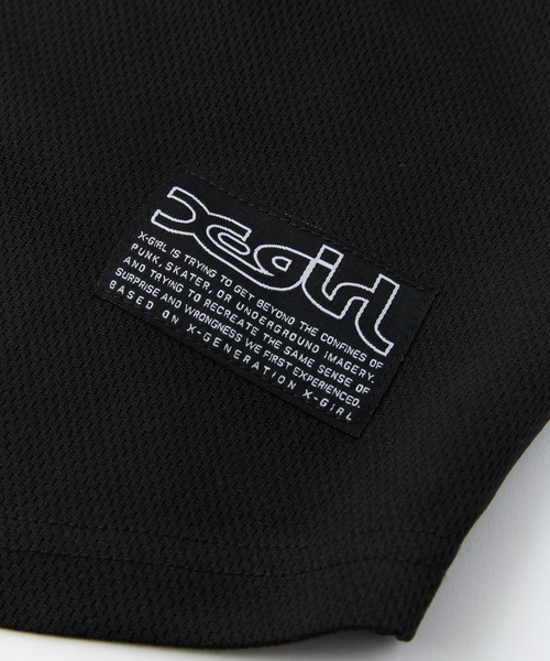 X-girl（エックスガール）の「OLD ENGLISH LOGO BASEBALL SHIRT（シャツ/ブラウス・レディース・ブラック/ブラウン・S/M）」の13枚目の写真