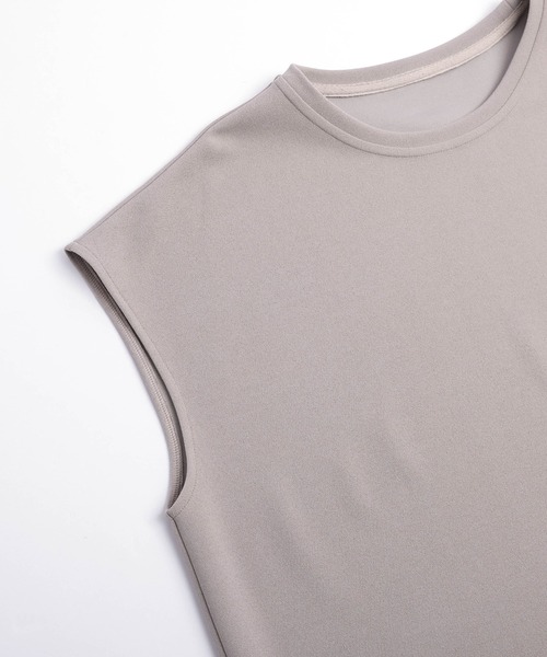 La-gemme（ラジェム）の「フレンチスリーブ ラウンドヘムトップス（Tシャツ/カットソー・レディース・グレイッシュベージュ/ホワイト/ブラック・フリー）」の16枚目の写真