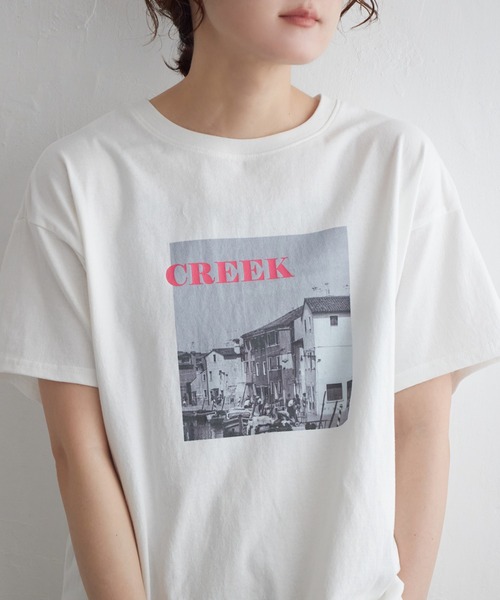 セール】ネオンロゴフォトプリントTシャツ（Tシャツ/カットソー