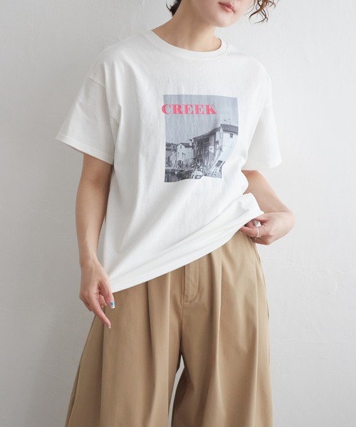 セール】ネオンロゴフォトプリントTシャツ（Tシャツ/カットソー
