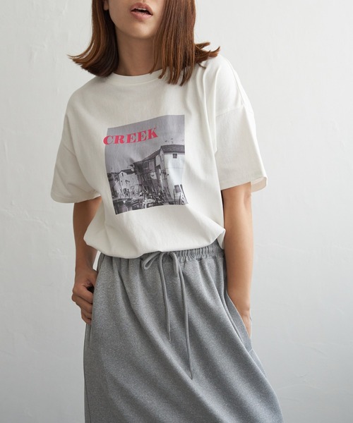 グラデーション  プリントT プリントt フォトt セール】STAR&STRIPE フォトプリントT（Tシャツ/カットソー