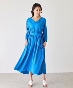 セール】【洗える】ALBINIコーコラン タックスリーブ ワンピース