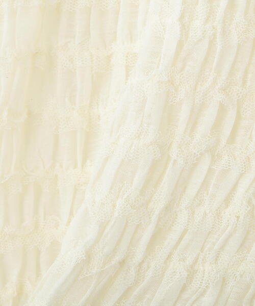 FREE'S MART（フリーズマート）の「◆シアーギャザーフリル半袖ブラウス（シャツ/ブラウス・レディース・ピンク/ブラック/ホワイト・FREE）」の14枚目の写真