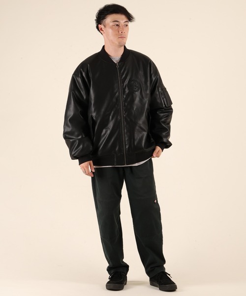 DC（ディーシー）の「DC/ディーシー 25 FLIGHT JACKET ジャケット MA-1 DJK254025（MA-1・メンズ・ブラック×ブラック/ブラック・M/XL/L）」の7枚目の写真