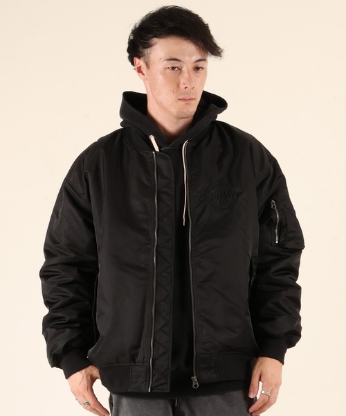 DC（ディーシー）の「DC/ディーシー 25 FLIGHT JACKET ジャケット MA-1 DJK254025（MA-1・メンズ・ブラック×ブラック/ブラック・M/XL/L）」の8枚目の写真