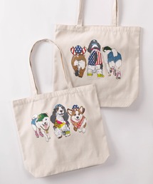 make a ray!（メイク ア レイ！）の「【81】アニマルプリント コットントートバッグ/エコバッグ（トートバッグ）」