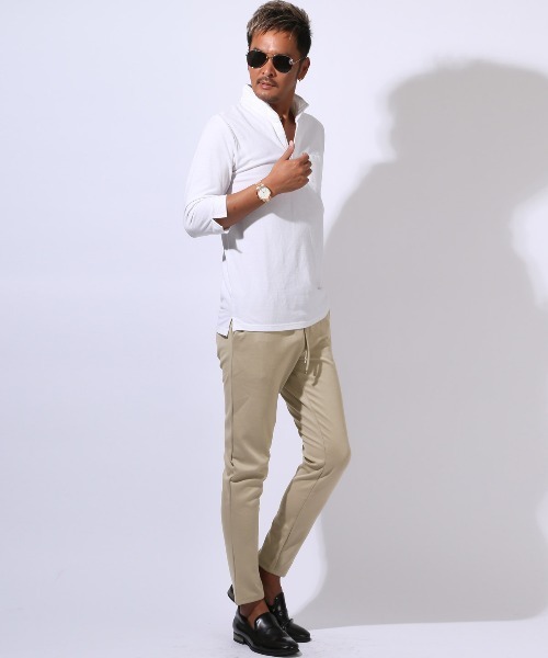 LUXSTYLE(ラグスタイル)の「イージーアンクルパンツ(スラックス・メンズ・ブラック/ブルーグレー/ネイビー/ベージュ・M/L/XL)」の21枚目の写真