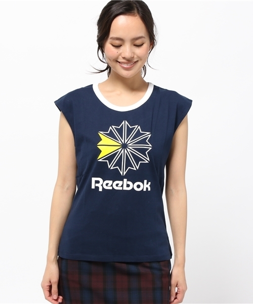 OUTLET(アウトレット)の「【Kastane】ReebokコラボTシャツ(Tシャツ/カットソー・レディース・ネイビー・FREE)」の2枚目の写真