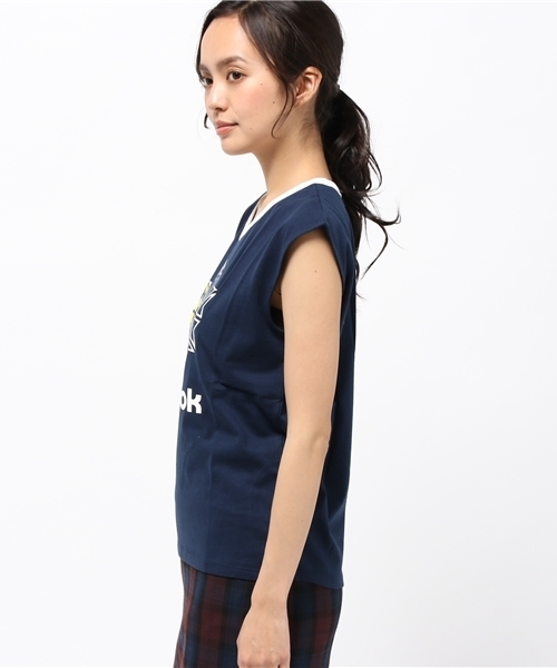 OUTLET(アウトレット)の「【Kastane】ReebokコラボTシャツ(Tシャツ/カットソー・レディース・ネイビー・FREE)」の3枚目の写真