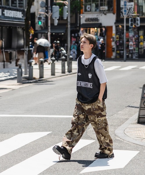 SIDEWAY STANCE（サイドウェイスタンス）の「【SIDEWAY STANCE】メッシュ ゲーム ノースリーブシャツ（タンクトップ・メンズ・ホワイト/ブラック・X-LARGE/LARGE/MEDIUM）」の14枚目の写真