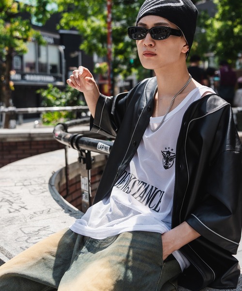 SIDEWAY STANCE（サイドウェイスタンス）の「【SIDEWAY STANCE】メッシュ ゲーム ノースリーブシャツ（タンクトップ・メンズ・ホワイト/ブラック・X-LARGE/LARGE/MEDIUM）」の10枚目の写真