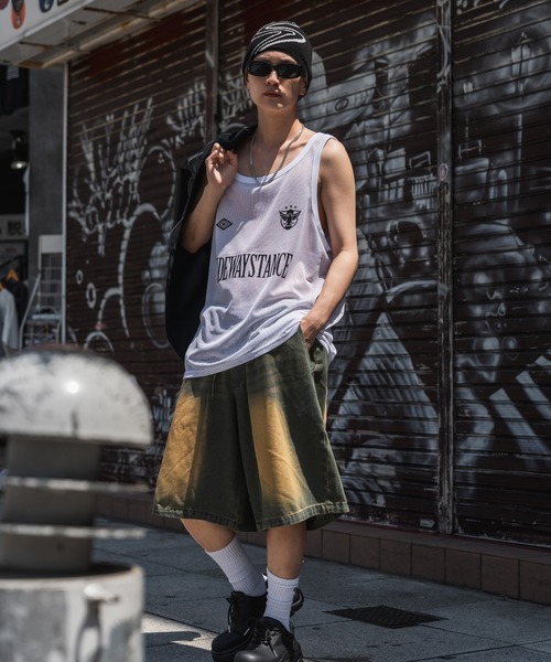 SIDEWAY STANCE（サイドウェイスタンス）の「【SIDEWAY STANCE】メッシュ ゲーム ノースリーブシャツ（タンクトップ・メンズ・ホワイト/ブラック・X-LARGE/LARGE/MEDIUM）」の11枚目の写真