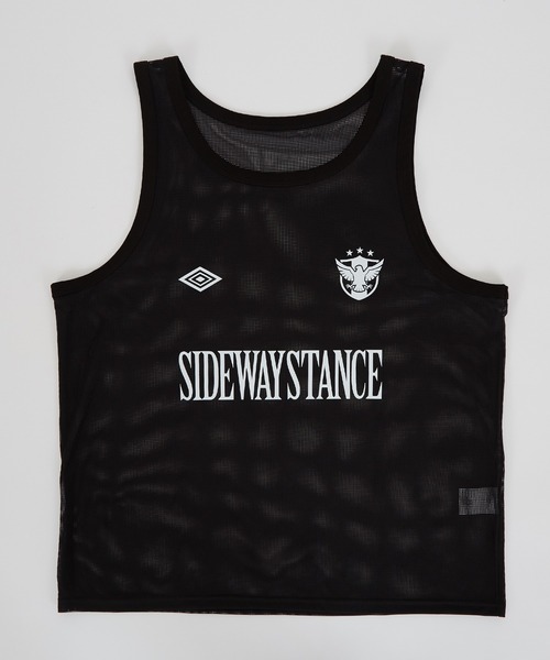 SIDEWAY STANCE（サイドウェイスタンス）の「【SIDEWAY STANCE】メッシュ ゲーム ノースリーブシャツ（タンクトップ・メンズ・ホワイト/ブラック・X-LARGE/LARGE/MEDIUM）」の4枚目の写真