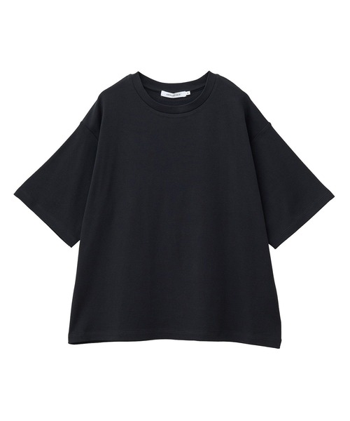 AMERICAN HOLIC(アメリカンホリック)の「接触冷感スムースルーズクルーネックTシャツ(Tシャツ/カットソー・レディース・オフホワイト/チャコールグレー/ブルー/ピンク/ブラック・L/M)」の21枚目の写真