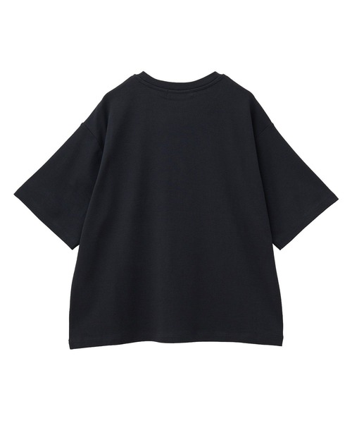 AMERICAN HOLIC(アメリカンホリック)の「接触冷感スムースルーズクルーネックTシャツ(Tシャツ/カットソー・レディース・オフホワイト/チャコールグレー/ブルー/ピンク/ブラック・L/M)」の20枚目の写真