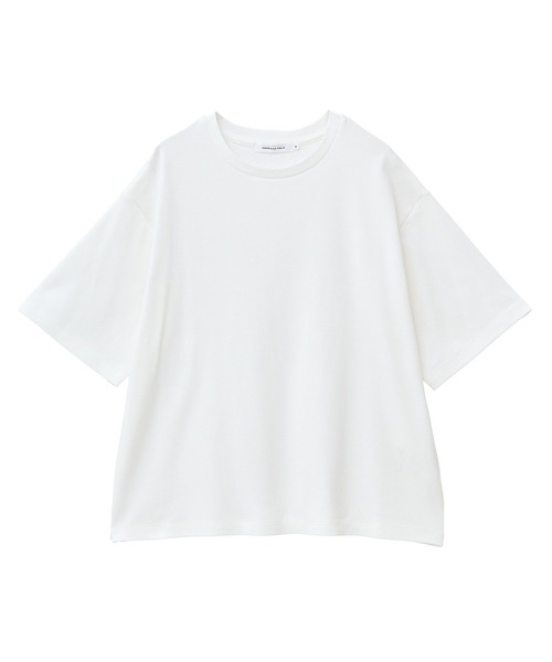 AMERICAN HOLIC(アメリカンホリック)の「接触冷感スムースルーズクルーネックTシャツ(Tシャツ/カットソー・レディース・オフホワイト/チャコールグレー/ブルー/ピンク/ブラック・L/M)」の13枚目の写真
