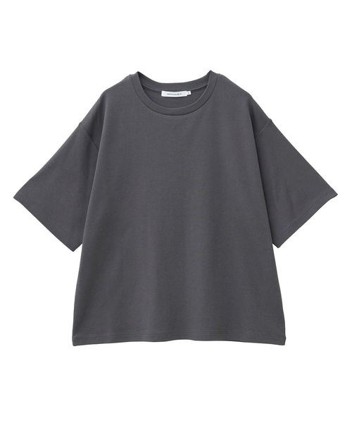 AMERICAN HOLIC(アメリカンホリック)の「接触冷感スムースルーズクルーネックTシャツ(Tシャツ/カットソー・レディース・オフホワイト/チャコールグレー/ブルー/ピンク/ブラック・L/M)」の12枚目の写真