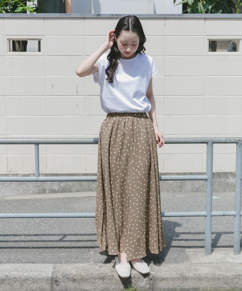 ITEMS URBANRESEARCH（アイテムズ アーバンリサーチ）の「フクレドットギャザースカート（スカート・レディース・モカ/ブラック・FREE）」の13枚目の写真