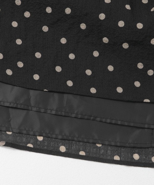 ITEMS URBANRESEARCH（アイテムズ アーバンリサーチ）の「フクレドットギャザースカート（スカート・レディース・モカ/ブラック・FREE）」の22枚目の写真