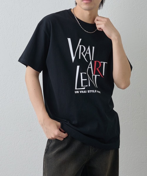 COLONY 2139（コロニートゥーワンスリーナイン）の「VRAI ARTプリントTEE（Tシャツ/カットソー・メンズ・ブラック/グレー/ホワイト・MEDIUM/LARGE）」の4枚目の写真
