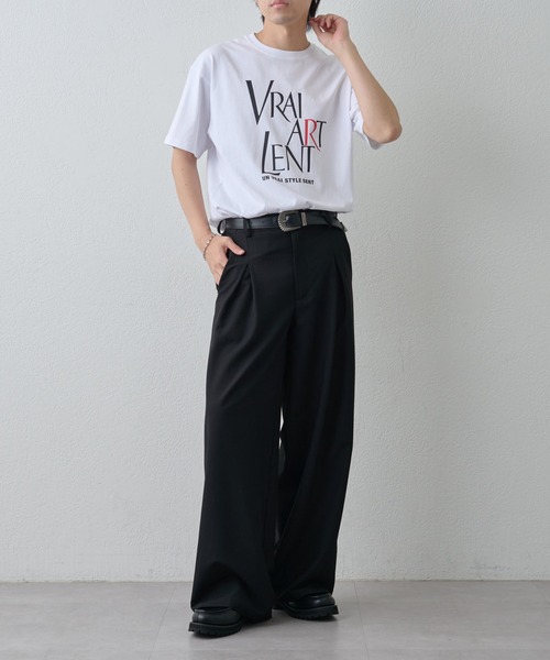 COLONY 2139（コロニートゥーワンスリーナイン）の「VRAI ARTプリントTEE（Tシャツ/カットソー・メンズ・ブラック/グレー/ホワイト・MEDIUM/LARGE）」の20枚目の写真