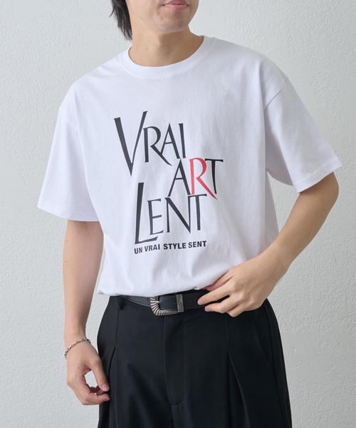 COLONY 2139（コロニートゥーワンスリーナイン）の「VRAI ARTプリントTEE（Tシャツ/カットソー・メンズ・ブラック/グレー/ホワイト・MEDIUM/LARGE）」の8枚目の写真