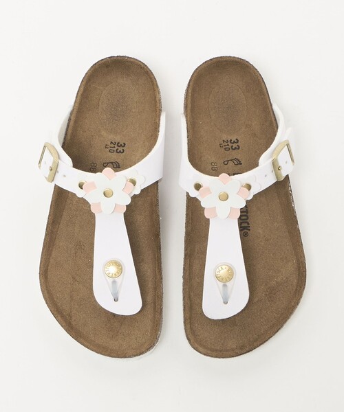 【BIRKENSTOCK】ビルケンシュトック ギゼフラワー サンダル 37 BIRKENSTOCK＞ギゼ フラワー 3 / キッズ 19cm-22cm（サンダル