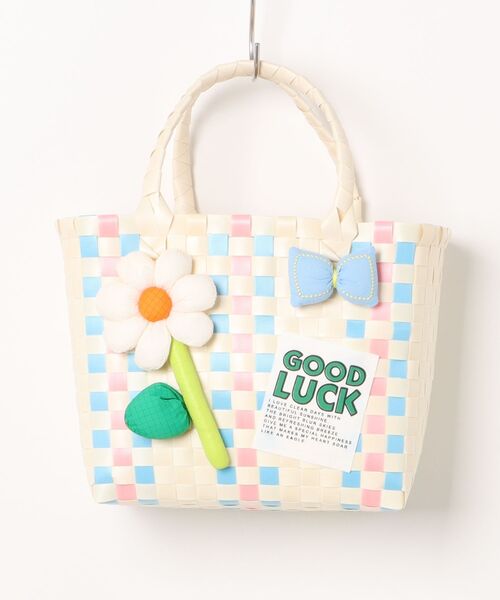 Ritzy(リッツィー)の「3色展開 可愛いカラフルかごバッグ ショルダーバッグ(かごバッグ・レディース・ベージュ/ピンク/ブルー・FREE)」の1枚目の写真