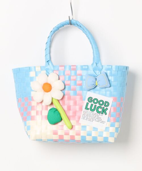 Ritzy(リッツィー)の「3色展開 可愛いカラフルかごバッグ ショルダーバッグ(かごバッグ・レディース・ベージュ/ピンク/ブルー・FREE)」の7枚目の写真