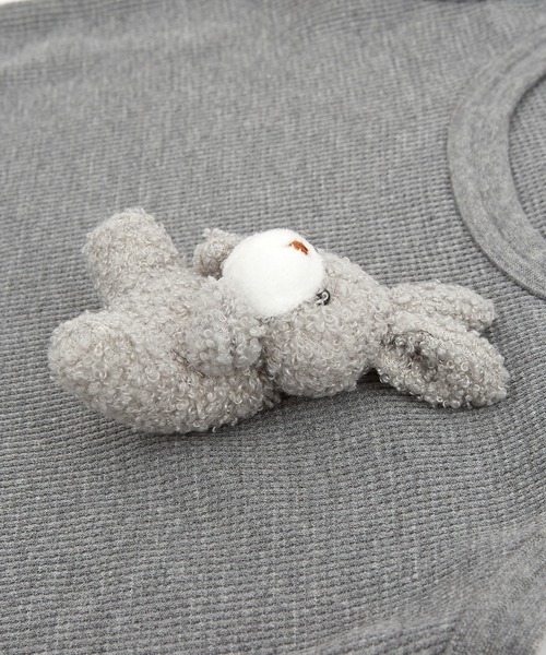 ankoROCK(アンコロック)の「TEDDY ankoROCK ワッフルタンクトップ(タンクトップ・レディース・ホワイト系1/ホワイト系2/ブラック系1/ブラック系2/グレー系1/グレー系2・S/M/L/XL)」の16枚目の写真