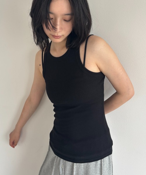 FUULLY STUDIO（フーリィーステューディオ）の「アメスリリブタンクトップ（タンクトップ・レディース・ブラック/ブルー/ホワイト・FREE）」の12枚目の写真