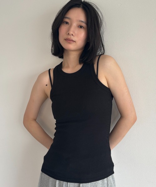 FUULLY STUDIO（フーリィーステューディオ）の「アメスリリブタンクトップ（タンクトップ・レディース・ブラック/ブルー/ホワイト・FREE）」の15枚目の写真