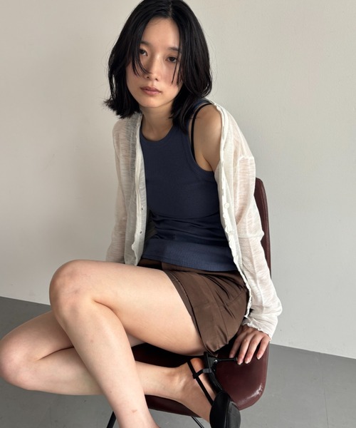 FUULLY STUDIO（フーリィーステューディオ）の「アメスリリブタンクトップ（タンクトップ・レディース・ブラック/ブルー/ホワイト・FREE）」の19枚目の写真