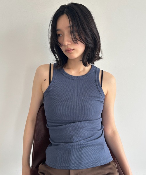 FUULLY STUDIO（フーリィーステューディオ）の「アメスリリブタンクトップ（タンクトップ・レディース・ブラック/ブルー/ホワイト・FREE）」の21枚目の写真