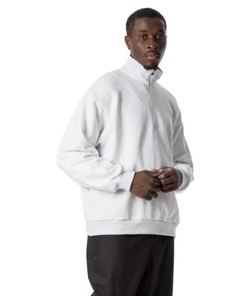 Sandinista（サンディニスタ）の「American Cotton Half Zip Pullover / アメリカコットンハーフジッププルオーバー（スウェット・メンズ・グリーン/オートミール/ブラック・MEDIUM/SMALL/LARGE）」の3枚目の写真