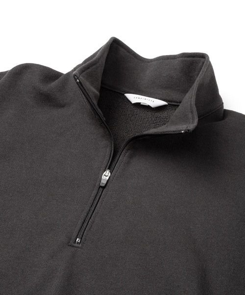 Sandinista（サンディニスタ）の「American Cotton Half Zip Pullover / アメリカコットンハーフジッププルオーバー（スウェット・メンズ・グリーン/オートミール/ブラック・MEDIUM/SMALL/LARGE）」の4枚目の写真