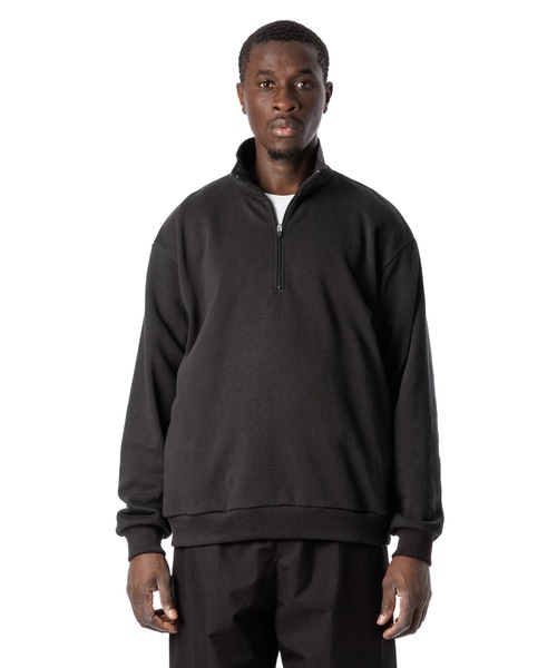 Sandinista（サンディニスタ）の「American Cotton Half Zip Pullover / アメリカコットンハーフジッププルオーバー（スウェット・メンズ・グリーン/オートミール/ブラック・MEDIUM/SMALL/LARGE）」の10枚目の写真