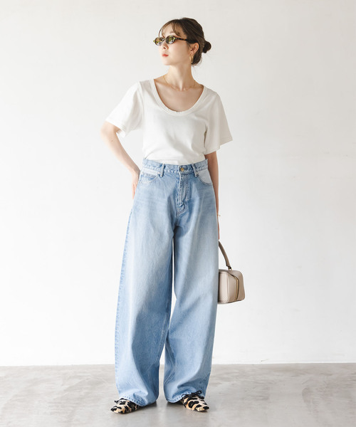 SERGE de bleu（サージ）の「SERGE/サージ REMAKE BACK DARTS PANTS（デニムパンツ・レディース・ブルー・23/24/25/26）」の5枚目の写真