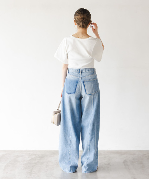 SERGE de bleu（サージ）の「SERGE/サージ REMAKE BACK DARTS PANTS（デニムパンツ・レディース・ブルー・23/24/25/26）」の6枚目の写真