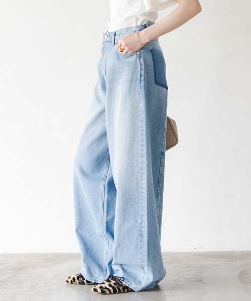 SERGE de bleu（サージ）の「SERGE/サージ REMAKE BACK DARTS PANTS（デニムパンツ・レディース・ブルー・23/24/25/26）」の8枚目の写真