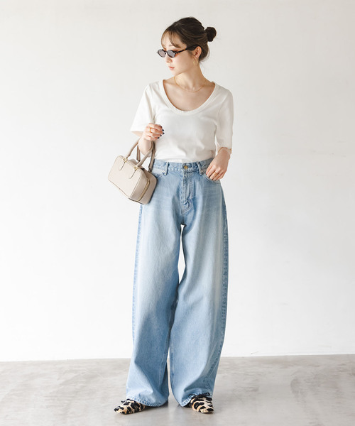 SERGE de bleu（サージ）の「SERGE/サージ REMAKE BACK DARTS PANTS（デニムパンツ・レディース・ブルー・23/24/25/26）」の10枚目の写真