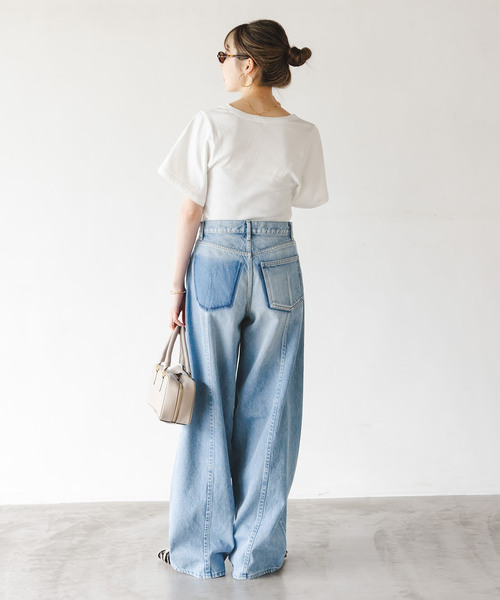 SERGE de bleu（サージ）の「SERGE/サージ REMAKE BACK DARTS PANTS（デニムパンツ・レディース・ブルー・23/24/25/26）」の12枚目の写真