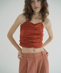 SHIRRING CAMI TOPS