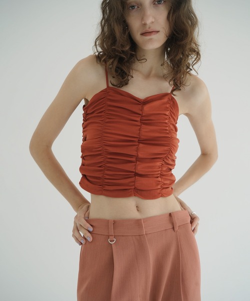 クラネ　clane メッシュキャミ CLANE（クラネ）の「MESH LONG TANKTOP（タンクトップ）」 - WEAR
