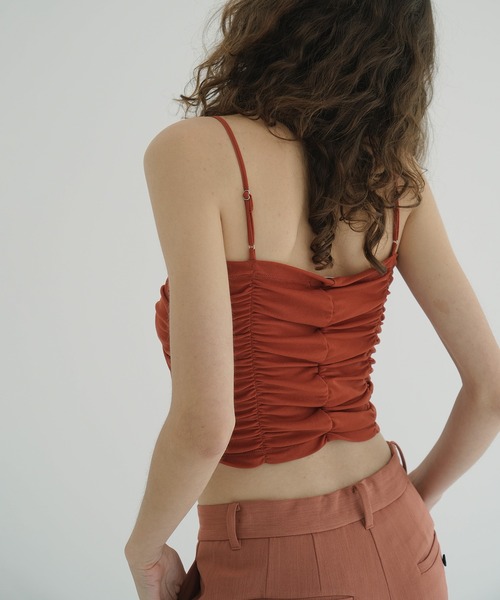 SHIRRING CAMI TOPS（キャミソール）｜CLANE（クラネ）の