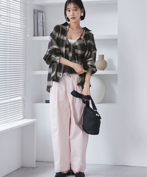 オンブレチェックリボンビスチェ（キャミソール）｜VIS（ビス）の